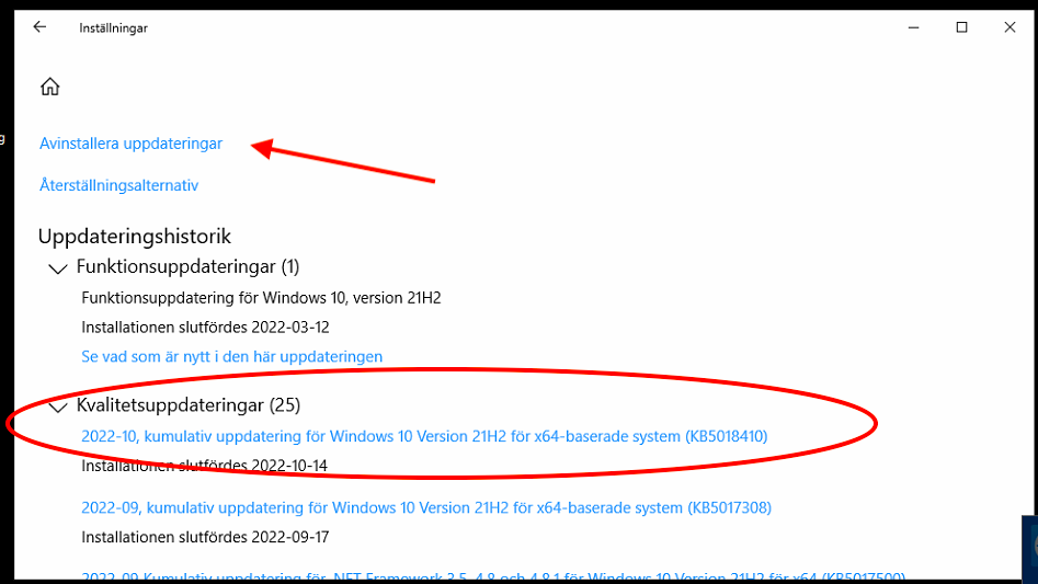 Outlook IMAP-problem efter KB5018410