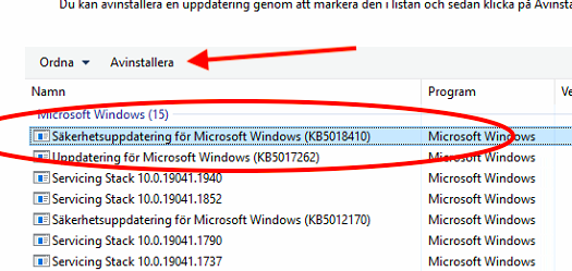 Outlook IMAP-problem efter KB5018410